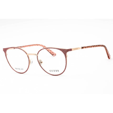Guess Women's Eyeglasses - Pink/Other Metal Round Shape Full Rim Frame | GU2913 074 ,