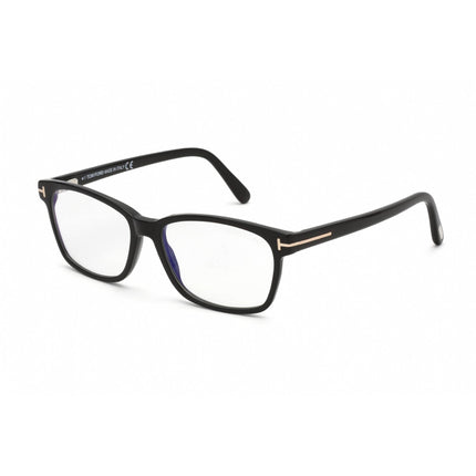Tom Ford Women's Eyeglasses - Shiny Black Plastic Rectangular Frame | FT5713-B 001 ,