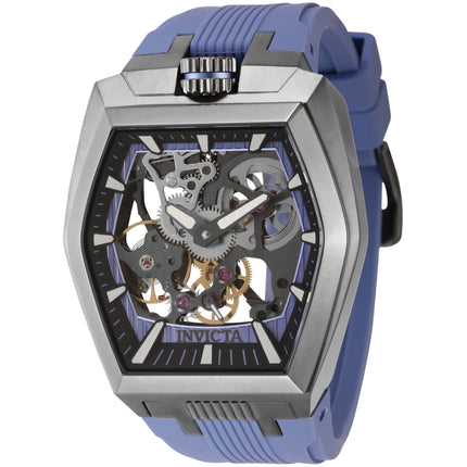 Invicta Men's Watch - Akula Mechanical Skeleton Dial Blue Silicone Strap | 44019 ,