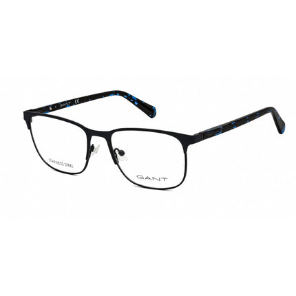Gant Men's Eyeglasses - Matte Blue Metal Rectangular Full Rim Frame | GA3249 091 ,