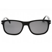 David Beckham Men's Sunglasses - Black Silver Frame Grey Lens | DB 1045/S 0BSC M9 ,