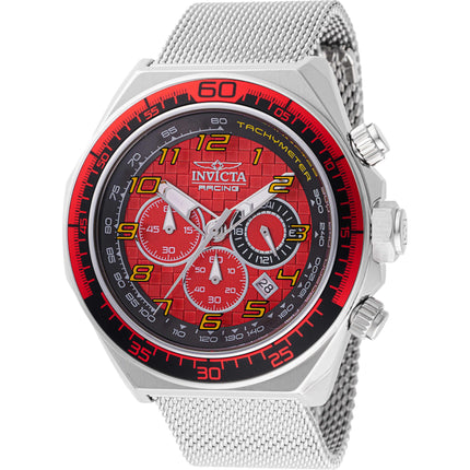 Invicta Men's Watch - Invicta Racing Chrono Red, Black Dial Mesh Bracelet | 47900 ,