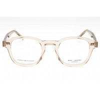 Tommy Hilfiger Men's Eyeglasses - Beige Plastic Round Full Rim Frame | TH 2033 010A 00 ,