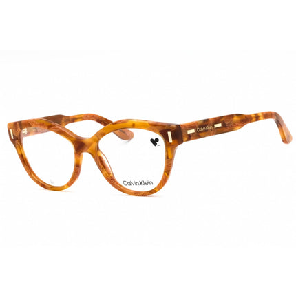Calvin Klein Women's Eyeglasses - Caramel Havana Acetate Cat Eye Frame | CK23541 263 ,