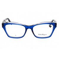 Salvatore Ferragamo Women's Eyeglasses - Blue/Grey Acetate Full Rim Frame | SF2951 435 ,