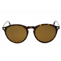 Tom Ford Men's Sunglasses - Dark Havana Round Full Rim Frame Roviex Lens | FT0904 52J ,