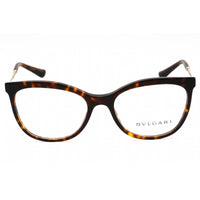 Bvlgari Women's Eyeglasses - Havana Plastic Full Rim Cat Eye Shape Frame | 0BV4218 504 ,