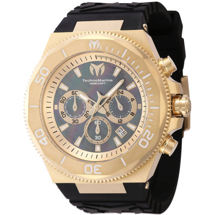 Technomarine Men's Watch - Manta Ocean Gold Tone and Black Mop Dial Strap | TM-222080 ,