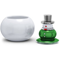 Swarovski Candy Bowl - Holiday Cheers Crystal and Lacquered Metal Snowman | 5610000 ,