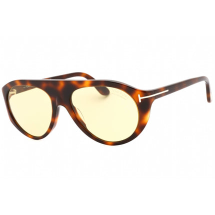 Tom Ford Men's Sunglasses - Blonde Havana Plastic Pilot Full Rim Frame | FT1001 53E ,