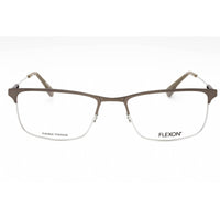 Flexon Men's Eyeglasses - Gunmetal Rectangular Metal Half Rim Frame | FLEXON E1120 033 ,