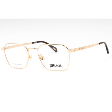 Just Cavalli Men's Eyeglasses - Rose Gold Metal Geometric Full Rim Frame | VJC018 0300 ,