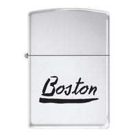 Zippo AD228 Classic Boston City Script High Polish Chrome Windproof Lighter ,