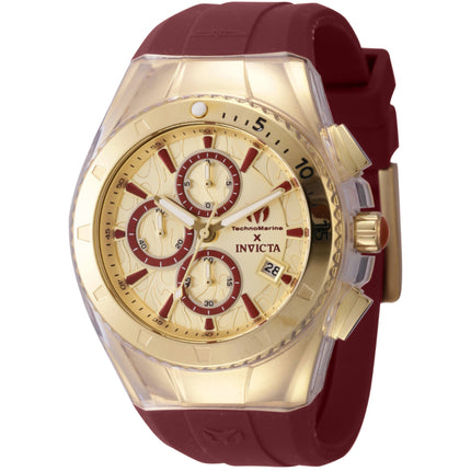 Technomarine Men's Watch - Five Elements Fire Chrono Red Silicone Strap | TM-122004 ,