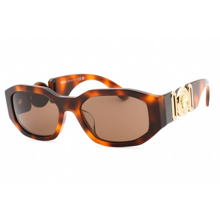 Versace Unisex Sunglasses - Havana Plastic Geometric Full Rim Frame | 0VE4361F 521773 ,