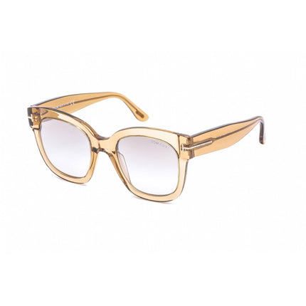 Tom Ford Women's Sunglasses - Shiny Light Brown Plastic Cat Eye Frame | FT0613 45F ,