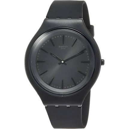 Swatch Unisex Watch - Skin Skinclass Quartz Black Dial Silicone Rubber Strap | SVUB103 ,