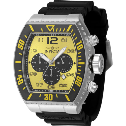 Invicta Men's Watch - Pro Diver Chronograph Quartz Yellow, Black Dial Strap | 47287 ,