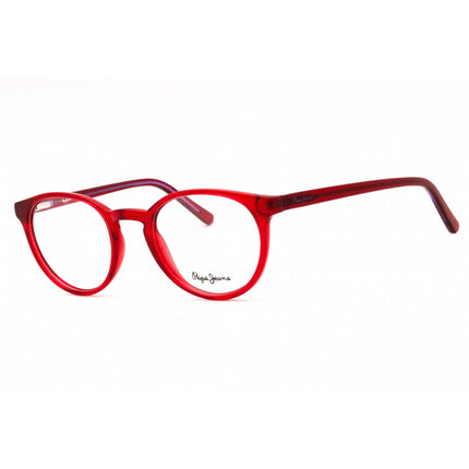 Pepe Jeans Women's Eyeglasses - Red Plastic Round Shape Full Rim Frame | PJ3428 C4 ,