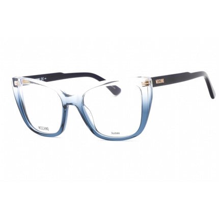 Moschino Women's Eyeglasses - Crystal Blue Plastic Cat Eye Frame | MOS603 0QM4 00 ,