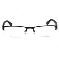 Tommy Hilfiger Men's Eyeglasses - Matte Black Half Rim Metal Frame | Th 1524 0003 00 ,