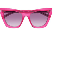 Saint Laurent Women's Sunglasses - Pink Acetate Frame Violet Lens | SL214KATE 019 ,