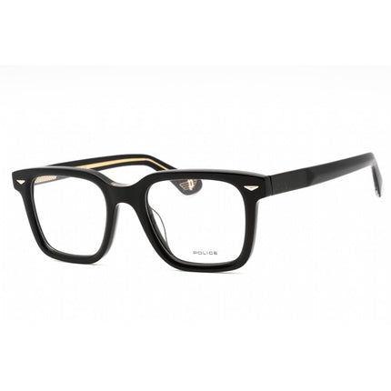 Police Men's Eyeglasses - Shiny Black Plastic Square Full Rim Frame | VPLG80V 700V ,