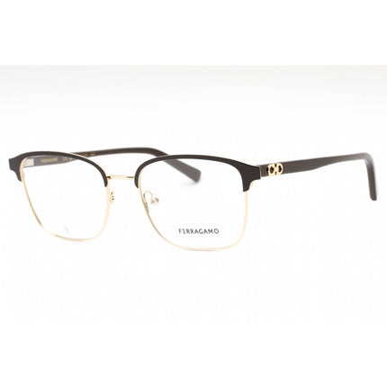 Salvatore Ferragamo Men's Eyeglasses - Gold/Brown Metal Full Rim Frame | SF2225 704 ,