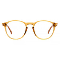 David Beckham Men's Eyeglasses - Yellow Havana Brown Acetate Oval Frame | DB-1126 0GYG ,