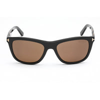 Tom Ford Men's Sunglasses - Shiny Black Plastic Rectangular Full Rim | FT0500 01H ,