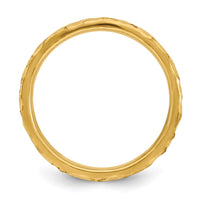 Sterling Silver Stackable Expressions Gold-plated Ring | QSK258 ,