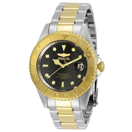 Invicta Men's Quartz Watch - Pro Diver Black Dial Two Tone Bracelet | 29941 ,
