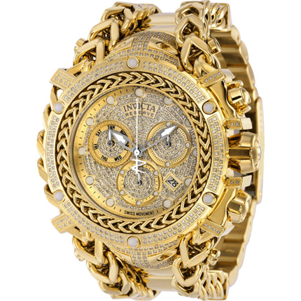 Invicta Men's Watch - Gladiator Chronograph Gold Dial Steel Bracelet Quartz | 37344 ,