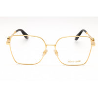 Roberto Cavalli Men's Eyeglasses - Yellow Gold Metal Square Full Rim | VRC029 0400 ,