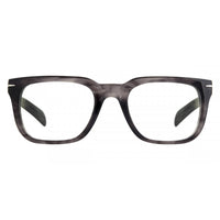 David Beckham Men's Eyeglasses - Grey Horn Plastic Rectangular Frame | DB-7070 02W8 ,