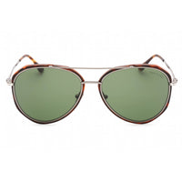 Tom Ford Women's Sunglasses - Havana Metal Pilot Shape Frame Green Lens | FT0749 54N ,