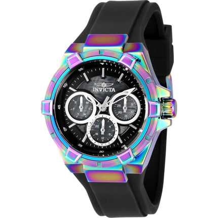 Invicta Women's Watch - Aviator Quartz Black Silicone Rubber Strap Day-Date | 37309 ,