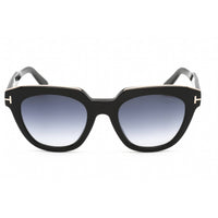 Tom Ford Women's Sunglasses - Shiny Black Plastic Full Rim Cat Eye Frame | FT0686 01W ,