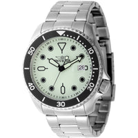 Invicta Men's Watch - Pro Diver Quartz Luminous Green Dial Steel Bracelet | 47305 ,
