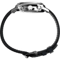 Timex Men's Chronograph Watch - Marlin Silver Tone Dial Black Strap | TW2W10300VQ ,
