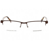 Banana Republic Men's Eyeglasses - Matte Brown Metal Half Rim Frame | Antonio 04IN 00 ,
