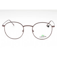 Lacoste Men's Eyeglasses - Dark Gunmetal Metal Round Full Rim Frame | L2246PC 033 ,