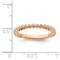 14k Rose Gold Stackable Expressions Diamond Ring | SK2111 ,
