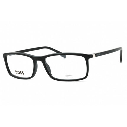 Hugo Boss Men's Eyeglasses - Grey Plastic Rectangular Full Rim | BOSS 0680/IT 0KB7 00 ,