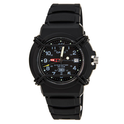 Casio Men's Classic Sports Black Dial Black Resin Watch | HDA600B-1B ,