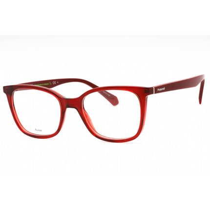 Polaroid Core Women's Eyeglasses - Red Plastic Square Full Rim Frame | PLD D423 C9A ,