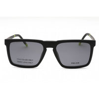 Police Men's Eyeglasses - Black Plastic Rectangular Shape Full Rim Frame | UPLL75 WT5P ,