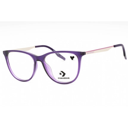 Converse Women's Eyeglasses - Crystal Court Purple Plastic Cat Eye Frame | CV8007 501 ,