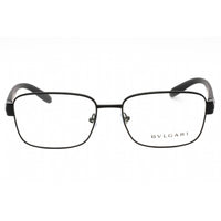 Bvlgari Men's Eyeglasses - Matte Black Metal Full Rim Rectangular Frame | 0BV1113 128 ,