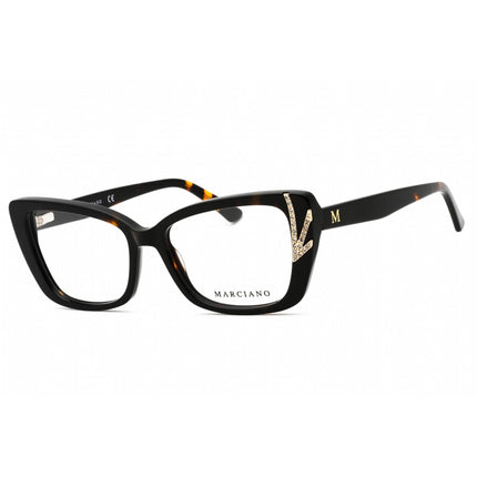 Guess By Marciano Women's Eyeglasses - Dark Havana Acetate Cat Eye Frame | GM0382 052 ,